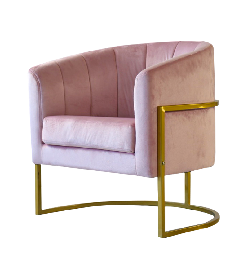 AN333 Scandinavian minimalist light luxury fabric surround chair