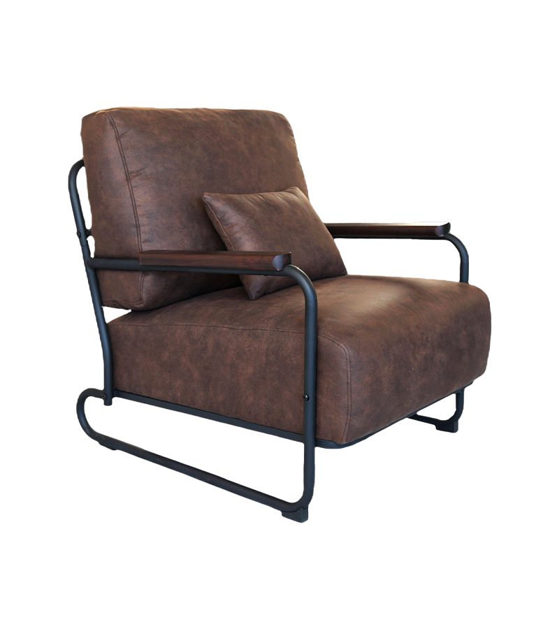 AN302 Retro industrial style iron sofa single chair