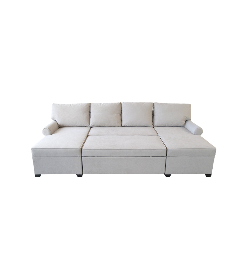 OR-053 Left and right upholstered U-shaped sofa bed