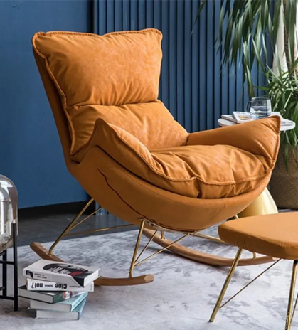 Design Sense Of Light Luxury Iron Soft Bag Leisure Single Chair