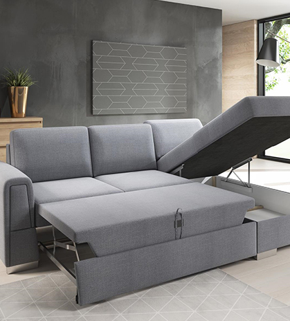 Assembly Sofa With Broaching Bed For Storage