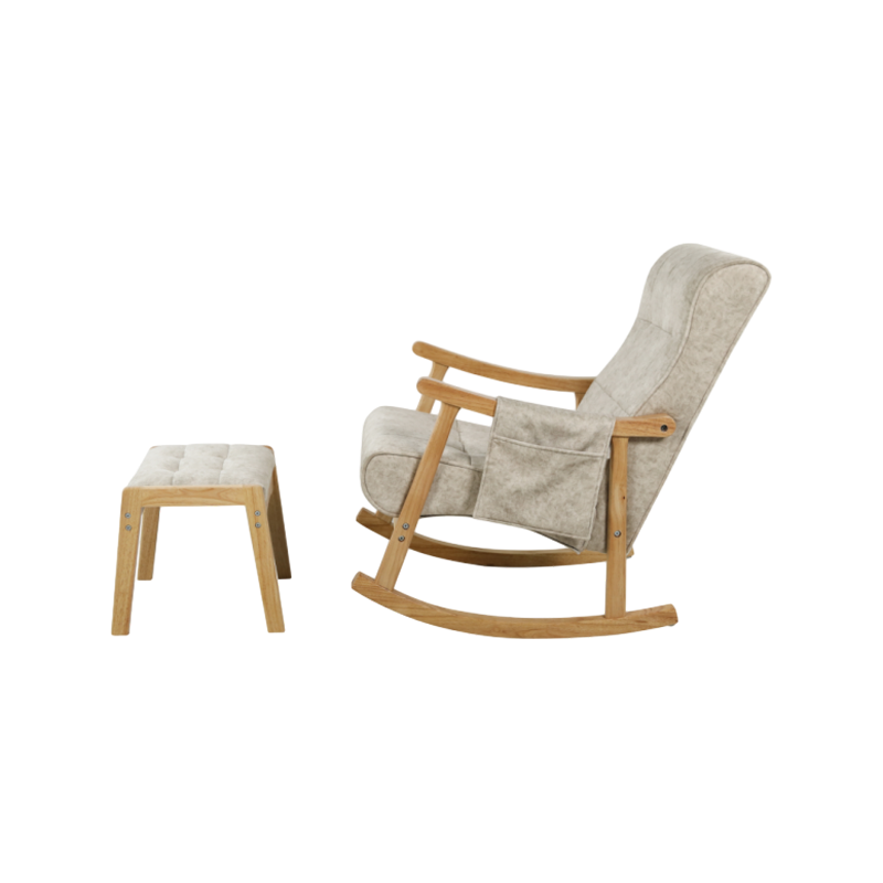 Solid Wood Exterior Frame KD Packaging Leisure Chair