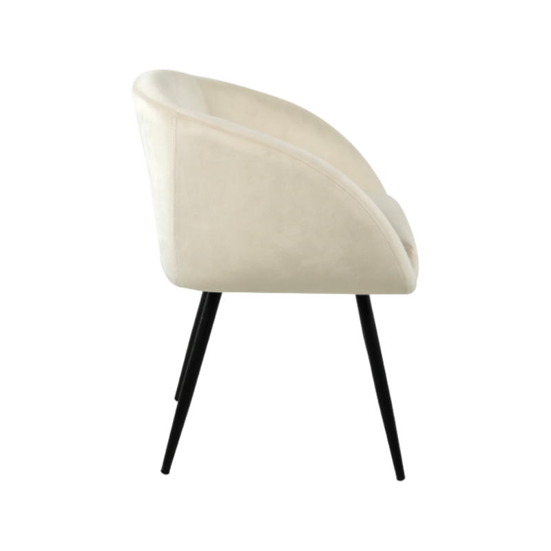 Soft-Wrapped Iron Frame Inner Frame Sponge Elastic Cotton Filled Dining Chair